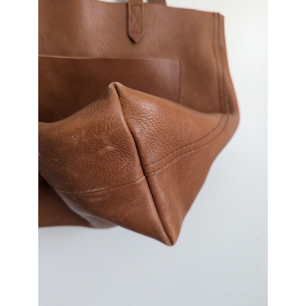 MADEWELL English Saddle Leather The Medium Transport Tote F5788 Distressed - Picture 12 of 16